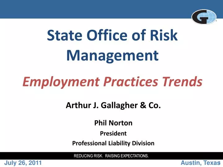 state office of risk management employment practices trends
