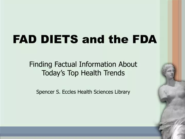 fad diets and the fda