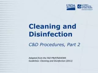 Cleaning and Disinfection