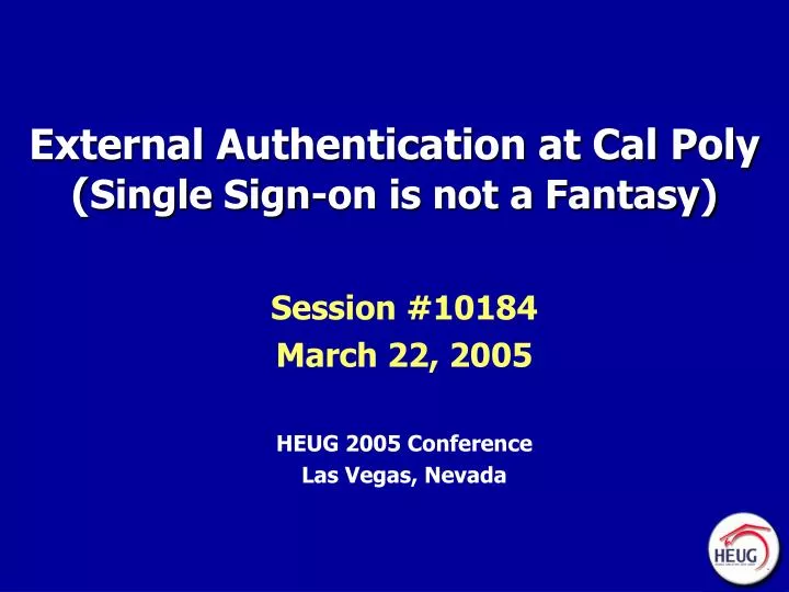 external authentication at cal poly single sign on is not a fantasy