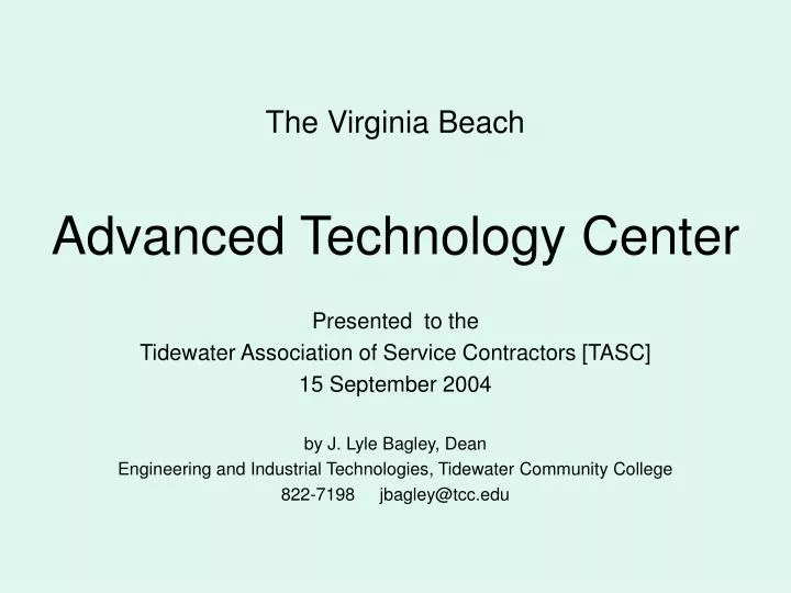 the virginia beach advanced technology center