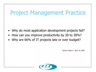 project management practice