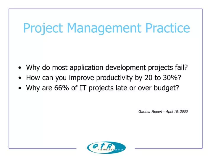 project management practice