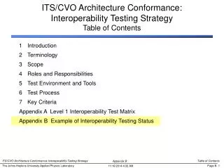 Table of Contents