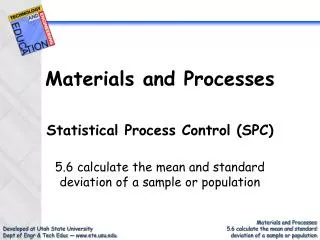 materials and processes
