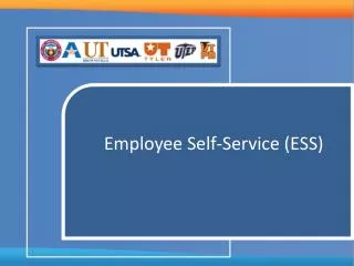 Employee Self-Ser vice (ESS)