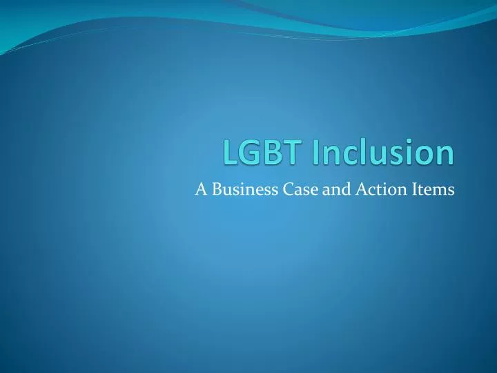 lgbt inclusion