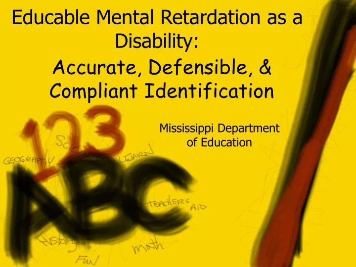 educable mental retardation as a disability