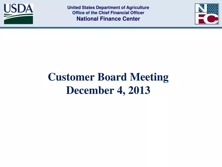 customer board meeting december 4 2013