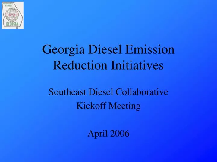 georgia diesel emission reduction initiatives