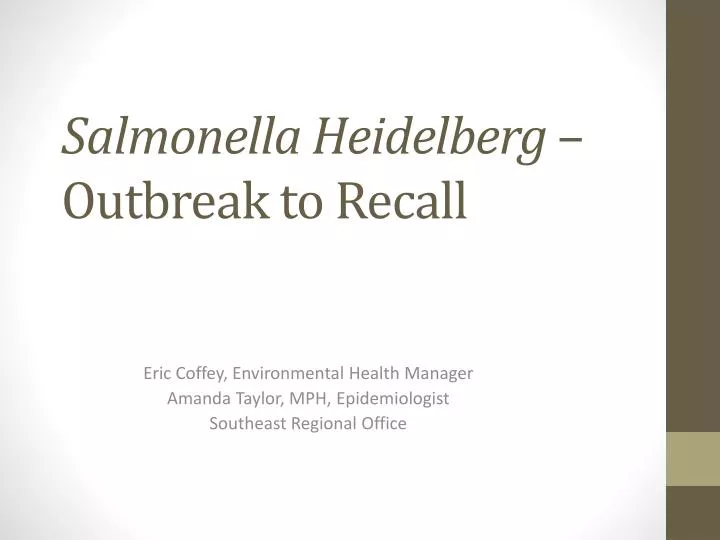 salmonella heidelberg outbreak to recall