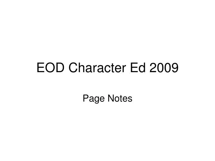 eod character ed 2009