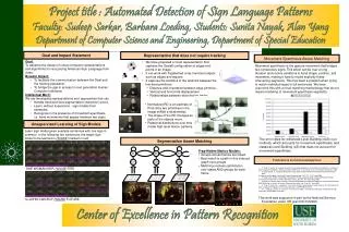 Project title : Automated Detection of Sign Language Patterns