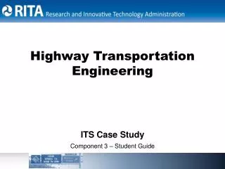 Highway Transportation Engineering
