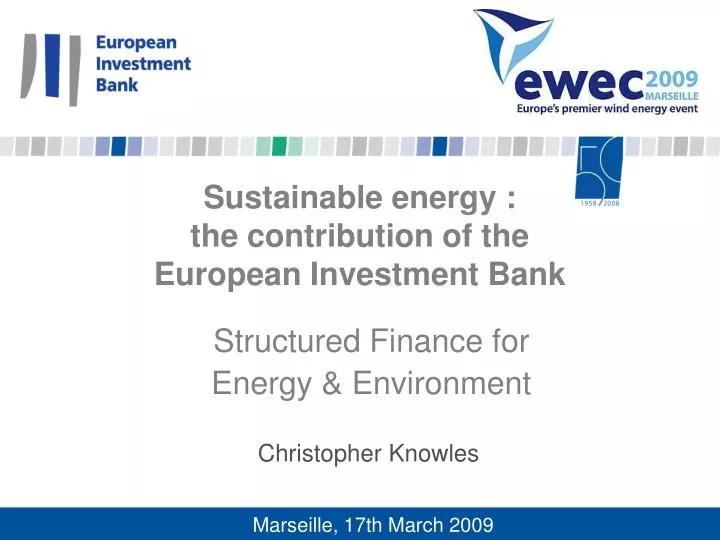 sustainable energy the contribution of the european investment bank