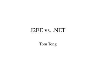 j2ee vs net