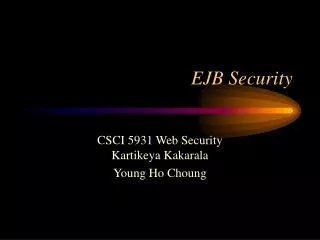 EJB Security