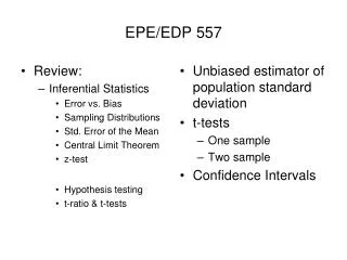 EPE/EDP 557