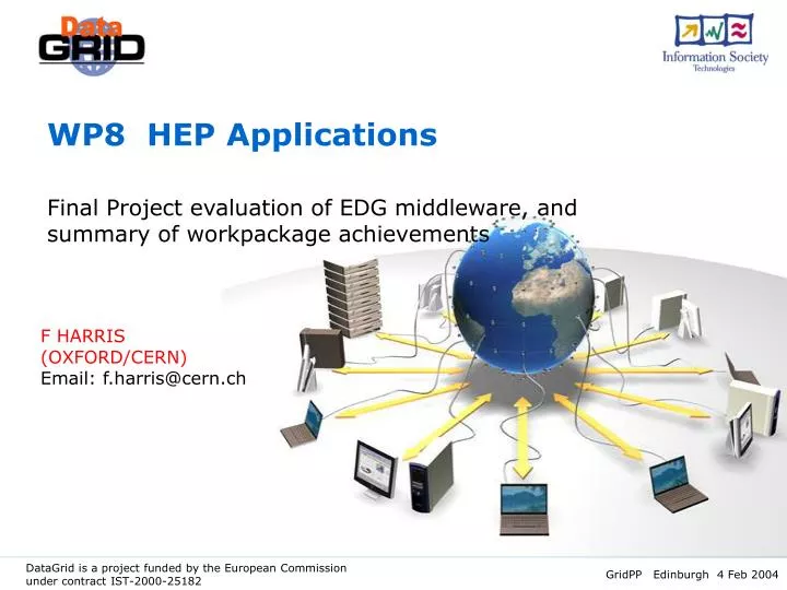wp8 hep applications