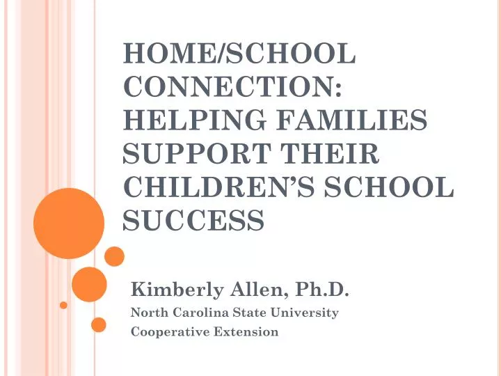 home school connection helping families support their children s school success