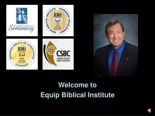 Welcome to Equip Biblical Institute