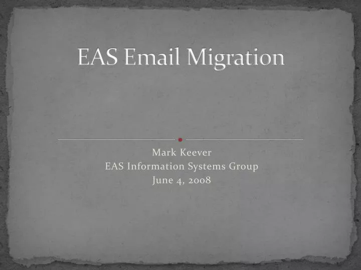 eas email migration