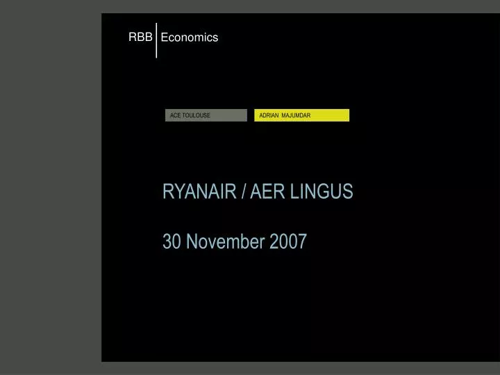 ryanair aer lingus 30 november 2007
