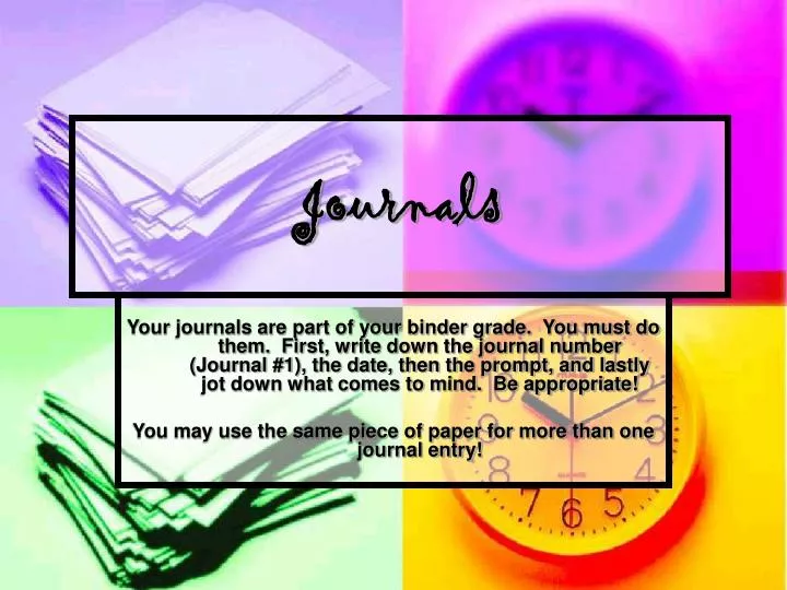 journals