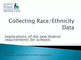 collecting race ethnicity data