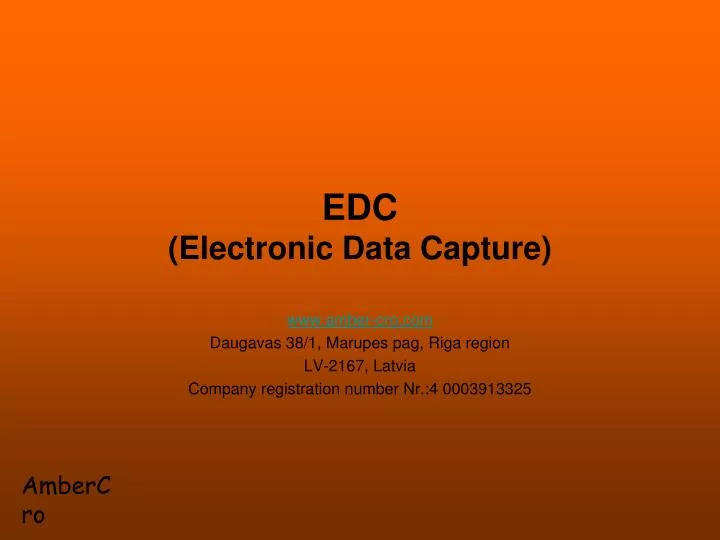 edc electronic data capture