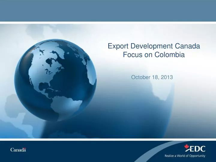 export development canada focus on colombia