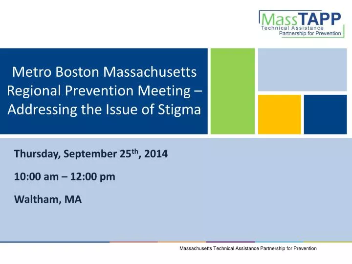 metro boston massachusetts regional prevention meeting addressing the issue of stigma