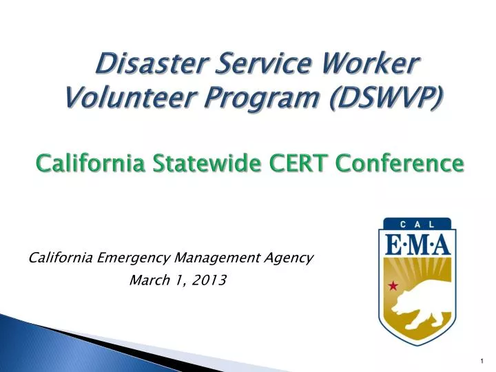 disaster service worker volunteer program dswvp california statewide cert conference
