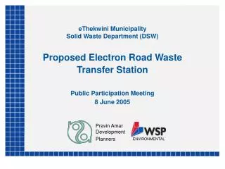 eThekwini Municipality Solid Waste Department (DSW)
