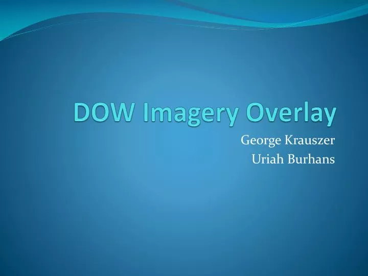 dow imagery overlay
