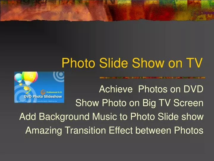 photo slide show on tv