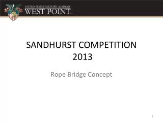 SANDHURST COMPETITION 2013