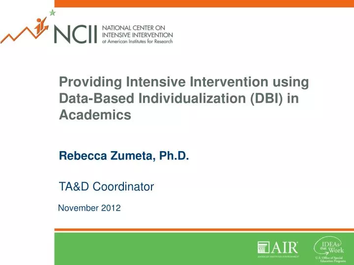 providing intensive intervention using data based individualization dbi in academics
