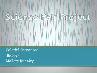 Science Fair Project