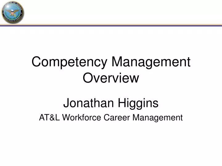 competency management overview