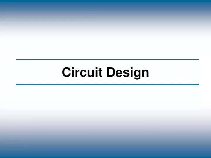 circuit design