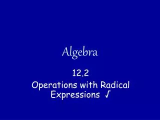 Algebra