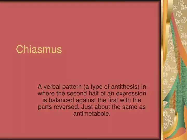 chiasmus