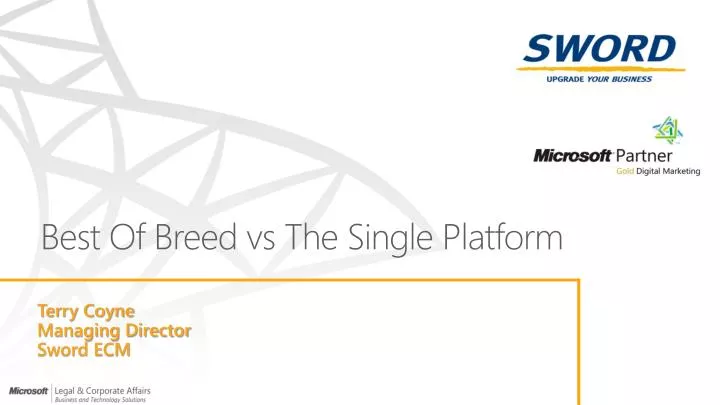 best of breed vs the single platform