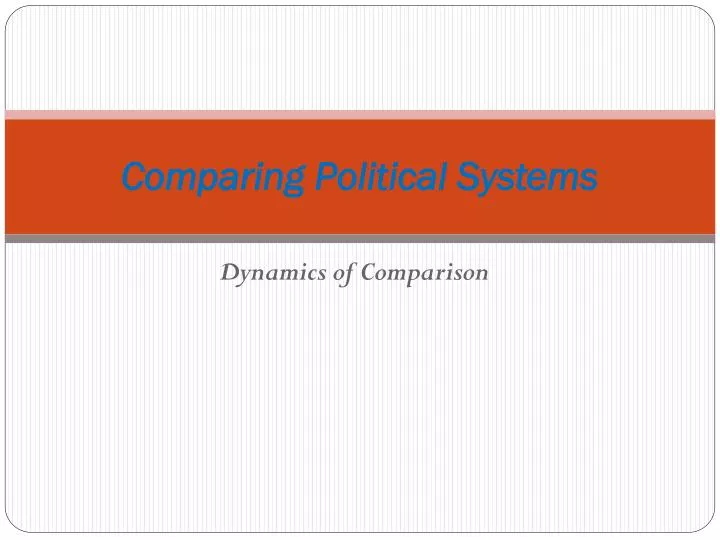 comparing political systems
