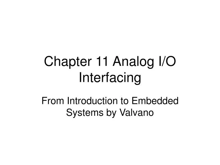 chapter 11 analog i o interfacing
