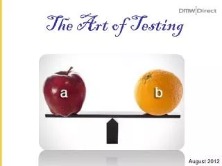 The Art of Testing