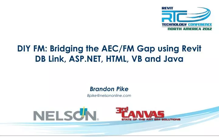 diy fm bridging the aec fm gap using revit db link asp net html vb and java