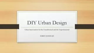 DIY Urban Design