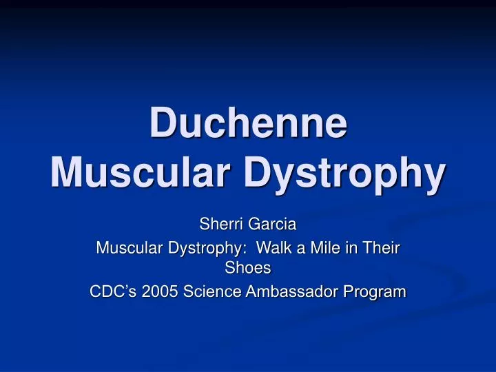 duchenne muscular dystrophy